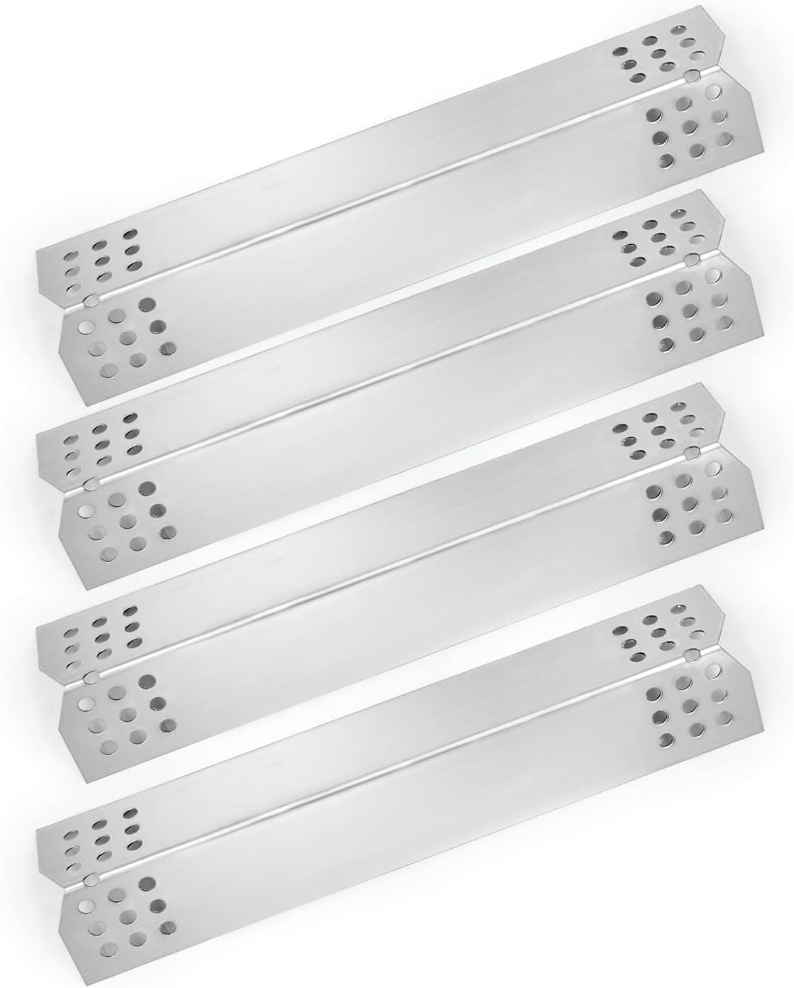 14 9/16" Grill Heat Plates for Nexgrill Replacement Parts 4 Burner 720-0830H 720-0925PG 720-0830X 720-0925P 720-0789H, Grillmaster 720-0697 720-0737, Kenmore 720-0830A 122.33492410 Gas Molels